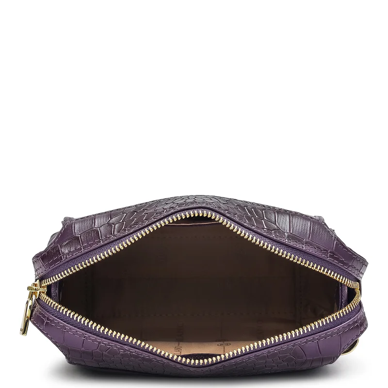 Da Milano Grapevine Small Croco Leather Sling - Grapevine for Women | Best Price UAE